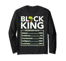 Juneteenth Black King Melanin Dad Vatertag für Männer und Vater, Spaß Langarmshirt von Shopp