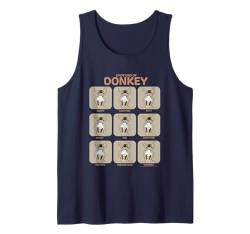 Shrek Emotions Of Donkey Retro Big Chest Panels Tank Top von Shrek