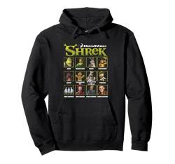 Shrek Iconic Shrek Yearbook Looks Group Shot Chest Panels Pullover Hoodie von Shrek