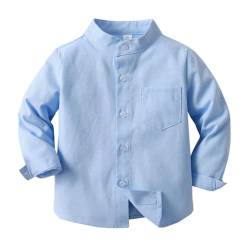 Kleinkind Baby Langarm Hemden Jungen Frühling-Herbst Casual Shirt Baumwoll Oberteil Button-Down Freizeithemden von Siehin