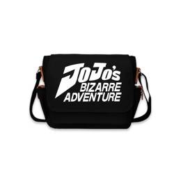 Jo-Jo's Bizar-re Adventu-re Anime Messenger Bag, Wasserfest Crossbody Pack, Umhängetaschen Crossbag Sport Running Camping Fahrrad Reisen, Vintage Daypack(Black 12) von Sift