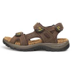 Sandalen Herren, rutschfeste Leichte Trekkingschuhe, Outdoorschuhe für Sportsandalen(Brown,43 EU) von Sift