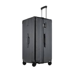 SilteD Koffer Retro-Koffer mit großem Fassungsvermögen Universal-Rollen-Trolley-Koffer Passwortbox Extra großer Koffer Antikollisionskoffer Großer Koffer (Farbe: E, einzigartige Taille: 50 Zoll) von SilteD