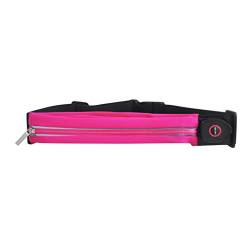 SilteD Light Waist Reflektierende Beuteltasche Gürtel Sport Pack Wasserdichter LED Fanny Laufgürtel Gürtelschnallen Herrengürtel (Farbe: Hot Pink, Größe: Einheitsgröße) von SilteD