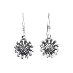 Silverly Gänseblümchen-Ohrhänger aus 925er-Sterlingsilber – Blumen-Haken-Ohrhänger für Damen, 15 mm – Süßer Damen-Sommerschmuck im 90Er-Jahre-Stil – Geburtstagsgeschenk von Silverly