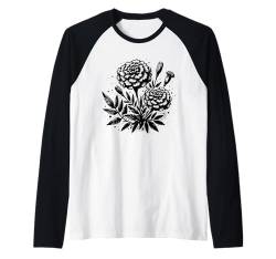 Süßer lässiger Look Sommer Blumendruck Top Raglan von Simple Summer Graphic Shirts & Apparel for Women