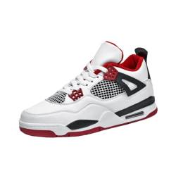 Herren Sportschuhe Große Größe Sportschuhe Herren Basketballschuhe Mode Sport Basketballschuhe Retro Shoes Trainers for Kids and Adults Rot 37EU von Sixfox