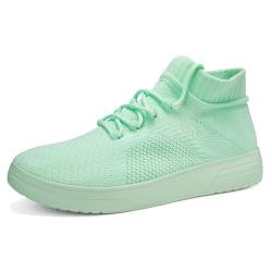 Sixfox Herren-Sneaker, Damen-LaufschuheStraßenlaufschuhe für Jungen, Laufschuhe, Sportschuhe, Yoga-Schuhe282mintgrün EU35 von Sixfox