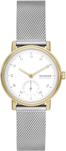 Skagen Damenuhr Kuppel Lille quarz/3 Zeiger Uhrwerk 32mm Gehäusegröße mit einem edelstahl mesh Armband SKW3101, Silber von Skagen