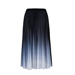 Faltenrock Damen Midi Plisseerock Elegent Boho Elastisch Rock Sommer Strandrock Solider Langer Rock Hohe Taille Midi Lang Röcke Sommerrock Skirt von Skang