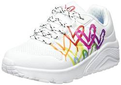 Skechers 314064L WMLT Sneaker, White Synthetic/Multi Trim, 37 EU von Skechers