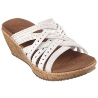 Skechers Pantolette, Keilabsatz, Sommerschuh, Schlappen mit schönen Kontrastnähten von Skechers