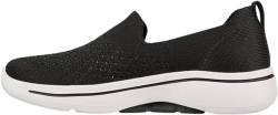 Skechers Damen GO Walk Arch FIT Delora Sneakers, Black Textile/White Trim, 41 EU von Skechers