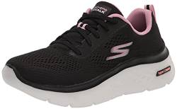 Skechers Damen GO Walk Hyper Burst Space Insight Sneaker, Black Textile/Pink Trim, 38 EU von Skechers