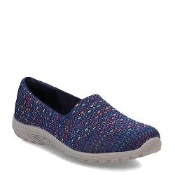 Skechers Damen Reggae-Fest-Wicker-Loafer, flach, Marineblau, 39.5 EU Weit von Skechers