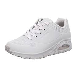 Skechers Damen UNO Stand ON AIR Sneakers, Off White Durabuck, 38 EU von Skechers