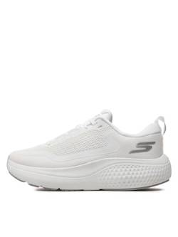 Skechers Go Run Supersonic Max, Laufschuh für Damen (Weiß/Silber, Schuhgrößensystem EU, Erwachsene, Größe M, 36), Weiß Silber, 36 EU von Skechers