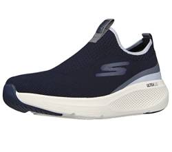 Skechers Herren GOrun Elevate Lauf-und Wanderschuh, zum Reinschlüpfen, für sportliche Aktivitäten Sneaker, Marineblau/grau, 42 EU von Skechers