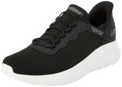 Skechers Herren Sneakers, Schwarzer Strick, weißer Rand, 46 EU von Skechers