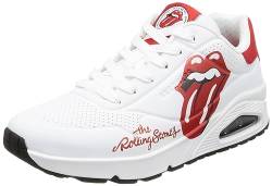 Skechers Herren UNO Rolling Stones Single! Sneaker 183102 Weiß, Schuhgröße:46 EU von Skechers