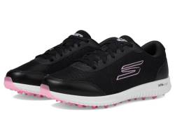 Skechers Max Fairway 4 Damen Golfschuh-Sneaker ohne Spikes, Schwarz/Rosa, 39.5 EU von Skechers