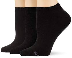 Skechers Socks Damen Sk43007 Füßlinge, Schwarz (Black 9999), (Herstellergröße: 39/42) (3er Pack) von Skechers