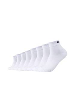 Skechers Unisex Kurzsocken Mesh Ventilation 8er Pack 39/42 white von Skechers