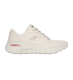 Skechers für Damen. 150051 Turnschuhe Arch Fit 2.0 Big League weiß -Plattformhöhe 4.5cm (39), Stoff, 3 bis 5 cm, Schnürsenkel, Lässig von Skechers