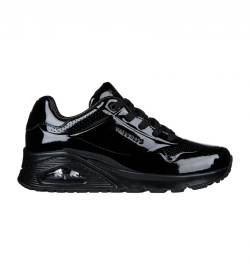 Skechers für Damen. 177142 UNO Street Sneakers schwarz (37), 1 bis 3 cm, Schnürsenkel, Lässig von Skechers