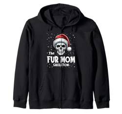 Fur Mom Skeleton Funny Christmas Family Matching Kapuzenjacke von Skeleton Christmas Pajamas Apparel