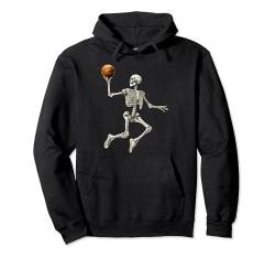 Skelett-Basketspieler-Basketeer-Halloween Pullover Hoodie von Skeleton Halloween Creepy Group