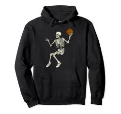 Skelett-Basketspieler-Basketeer-Halloween Pullover Hoodie von Skeleton Halloween Creepy Group