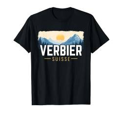 Verbier Schweiz Ski Snowboard Berg Skifahren Souvenir T-Shirt von Ski Resort Tees & Souvenirs