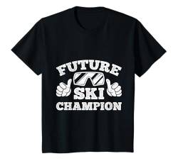 Kinder Skifahren FUTURE SKI CHAMPION Lustiges Kinder Ski T-Shirt von Skifahren Geschenk Kinder Shirt Skifahrer Jungs