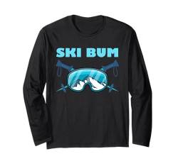 Skifahren Kinder SKI BUM Ski Ferien Skifahrer Jungs Langarmshirt von Skifahren Geschenk Kinder Shirt Skifahrer Kids