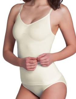 Skin Wrap Shapewear Damen - Unterhemd Bauchweg Hemd Body Shaper Damen Shaping Unterwäsche Damen Top - leicht & formend in Champagner Größe S von Skin Wrap