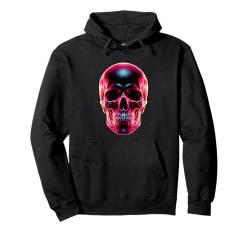 Halloween-Totenkopf-Shirt, Tag der Toten, roter Totenkopf, gotische Kunst Pullover Hoodie von Skull Cult Gifts For Halloween