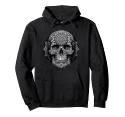 Halloween-Totenkopf-Shirt „Day of the Dead“, Gothic-Mandala Pullover Hoodie von Skull Cult Gifts For Halloween