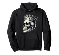 Halloween-Totenkopf-Shirt mit gotischem Kronenmotiv „Tag der Toten“ Pullover Hoodie von Skull Cult Gifts For Halloween