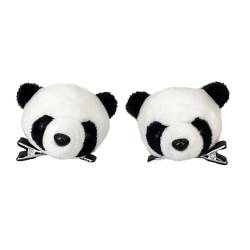 Slakerbe Panda-Haarband für Damen,Haarschmuck Haarspangen Haar Karte Stirnbänder Süße Panda-HaarreifenHaarreif Stirnbänder Mit Panda-ohren Headband Kopfband für Mädchen Kinder von Slakerbe