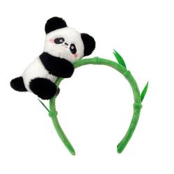 Slakerbe Panda-Haarband für Damen,Haarschmuck Stirnbänder Süße Panda-Haarreifen Haarreif Stirnbänder Mit Panda-ohren Headband Kopfband Haarspangen für Mädchen Kinder von Slakerbe