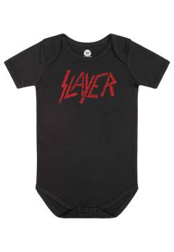 Slayer - Logo Babygrow Black/Red - Bodysuit - Schwarz - 68/74 - 100% Bio-Baumwolle von Slayer