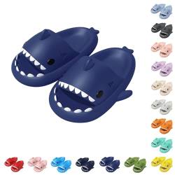 Sleeleece Cloud Shark Slides Slippers Damen/Herren Hai Hausschuhe Haifisch Schlappen Unisex Badeschuhe für Sommer Badeschlappen rutschfeste Dusch Badeschuhe Strand Sandalen(3.5CM Dick) von Sleeleece