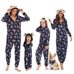 Sleeleece Weihnachten Schlafanzug Familien Pyjama Set,Weihnachtspyjama Familie Set,Christmas Pyjama Set,Matching Pyjamas Couple,Familie Weihnachten Outfit für Damen Herren Kinder Baby Dad M A6 von Sleeleece