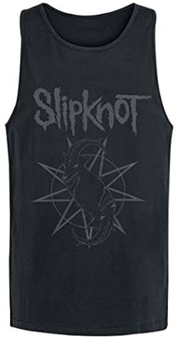 Slipknot Goat Star Logo Männer Tank-Top schwarz XXL 100% Baumwolle Band-Merch, Bands von Slipknot