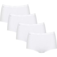 sloggi Basic+ Maxi-Panty, 4er-Pack, Premium Comfort, für Damen, weiß, 40 von Sloggi