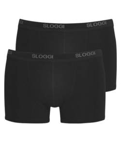 sloggi men Herren Basic Short 2P Boxershorts, Black, 8 von Sloggi