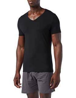 Sloggi Herren GO Shirt V-Neck Slim Fit, BLACK, L von Sloggi