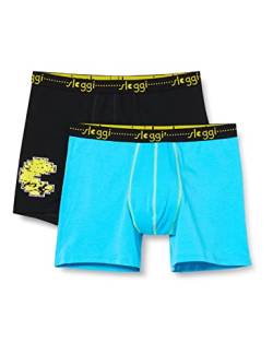 sloggi men Herren Start Pacman Short C2P Boxershorts, Blue - Dark Combination, 5 von Sloggi