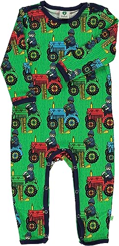 Småfolk Baby Boys Body Suit LS, Tractor Infant and Toddler Costumes, Green, 68 von Småfolk